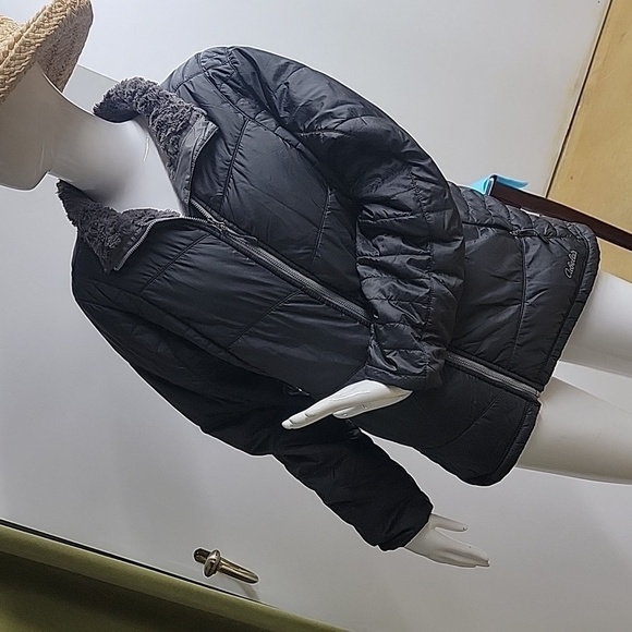Cabela's Puffer Water Resistant Primaloft Faux Fur Lined Lightweight Size Large - Picture 3 of 15